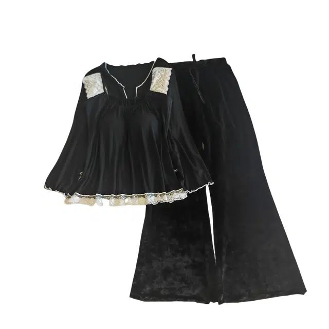 莫代尔 亲肤带胸垫防凸点舒适休闲时尚睡衣套装 女款