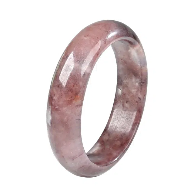 物㯖 新中式国潮玉镯酒渍玫瑰贵妃镯紫罗兰甜美浪漫火烧云秋冬干枯玫瑰温婉淑女气质百搭显白古风汉服旗袍搭配 金丝玉 手镯 女款