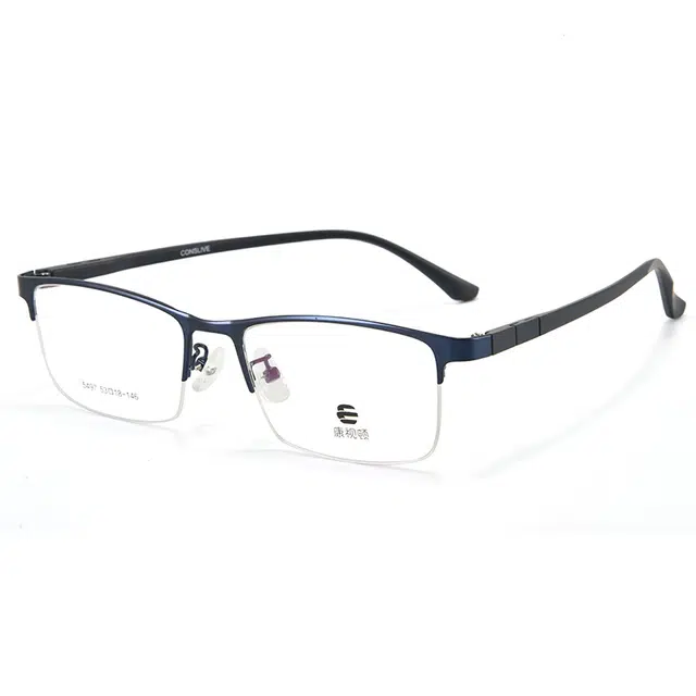 康视顿 潮流商务半框 钛架 光学镜架 男款