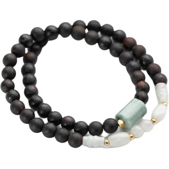 仙源 优雅轻奢 新中式国潮古风转运上岸文玩 双圈念珠 #好运 节日生日送礼 礼盒装 降真香 手串 男女同款情侣款