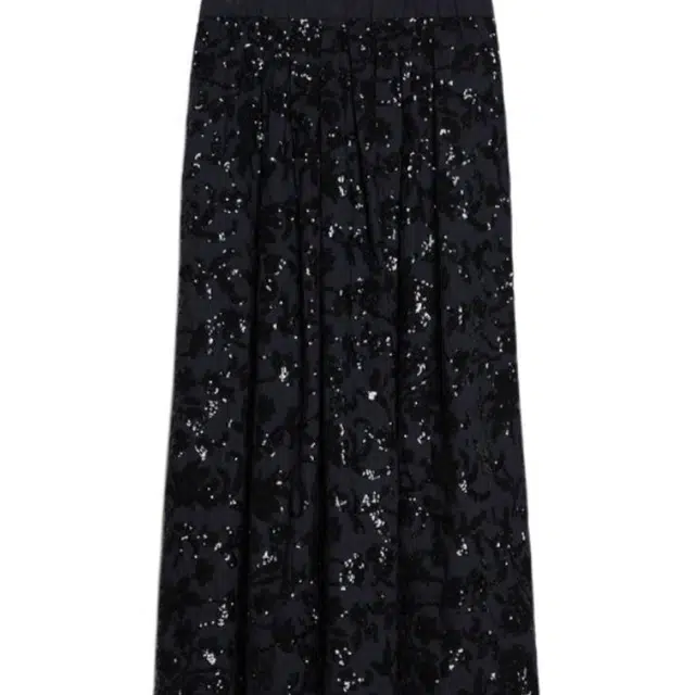 WEEKEND MaxMara Nome Wide Cotton Skirt With Sequins