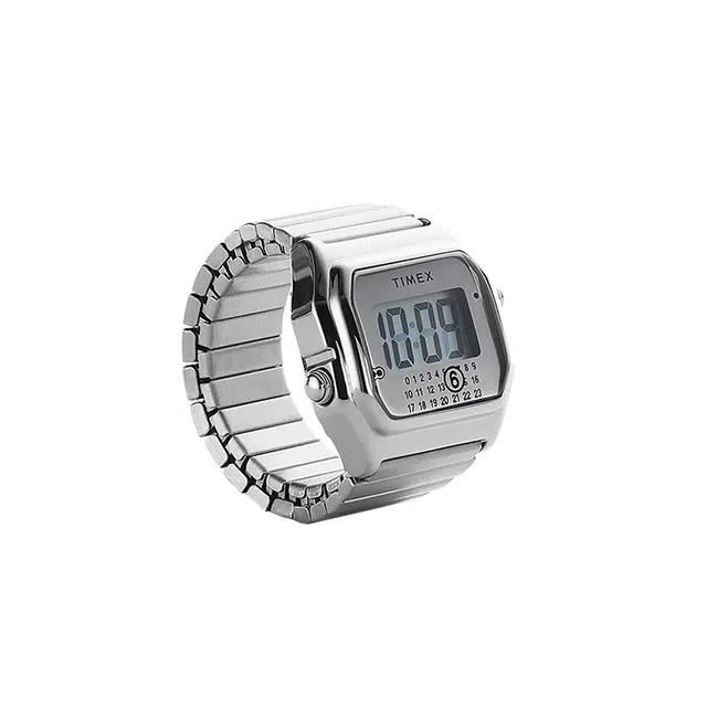 TIMEX x MM6 T80 Ring Watch Silver