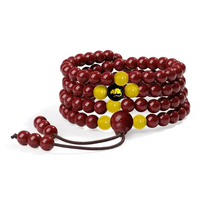 九隆古 十二生肖 叠戴文玩念珠转运珠 新中式国潮复古小众手捻串珠 招财纳福 个性潮流#好运 再造辰砂朱砂 手串 男女同款情侣款