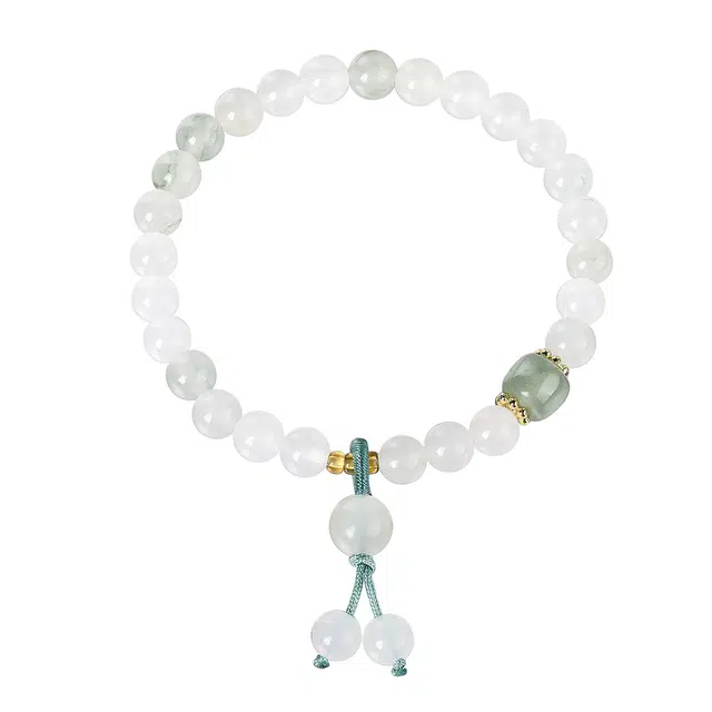 翠雅金楼 新中式国风清新转运珠 学生百搭简约 天山翠 手串 男女同款情侣款