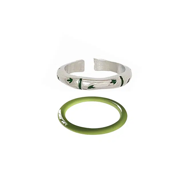 大唐国鼎 竹节 新中式 简约时尚 小众设计 国潮宫廷风 精致纹理 招财纳福 旺事业/学业/爱情/财运 好运 合金 戒指 女款