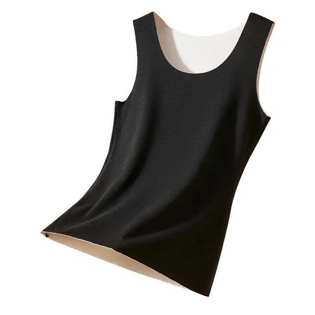 欧迪芬 蓄热锁温裸感无痕背心打底衫秋衣保暖上装 女款