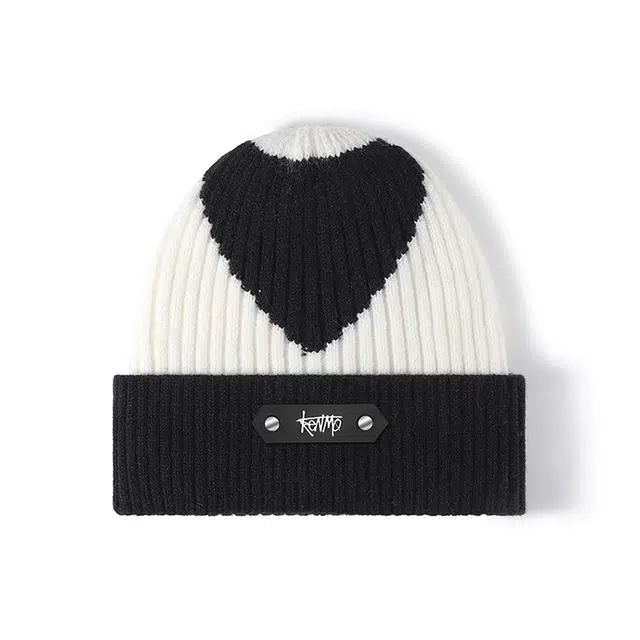 肯默 秋冬针织舒适保暖 百搭简约设计 自适应调节头围 仿兔毛 绒线帽 男女同款情侣款