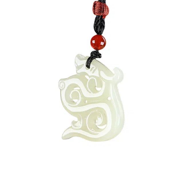 舒杰 小众百搭螭龙玉佩 和田玉 白玉 男女同款情侣款