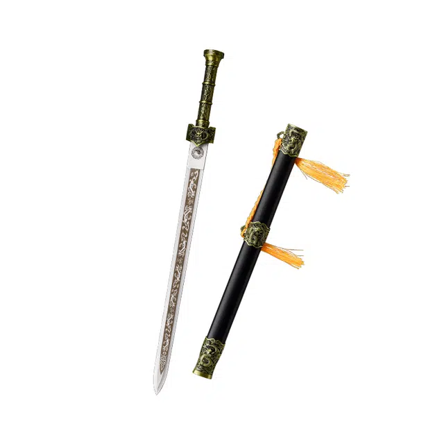 天子剑 子龙剑 龙泉宝剑金属装具高碳钢刃汉剑冷兵器 摆件收藏未开刃 成品模型