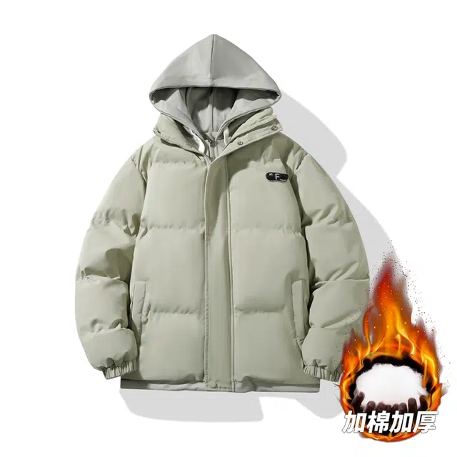 马员外 冬季新款棉衣日系潮牌面包服短款外套简约时尚潮流百搭棉服 男款