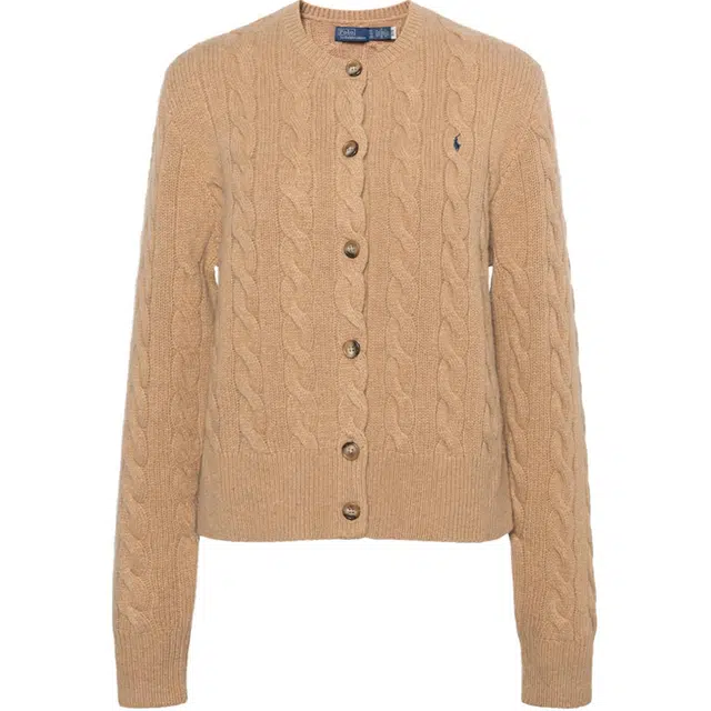 Polo Ralph Lauren Cable-Knit Wool-Cashmere Cardigan