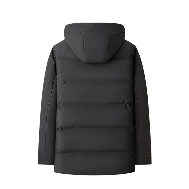 雅鹿 连帽加厚舒适合身保暖羽绒服 男款