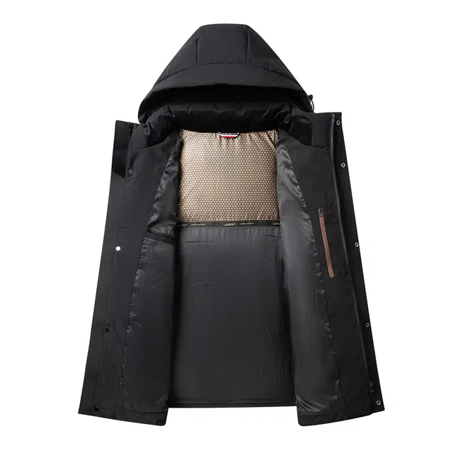 雅鹿 连帽加厚舒适合身保暖羽绒服 男款