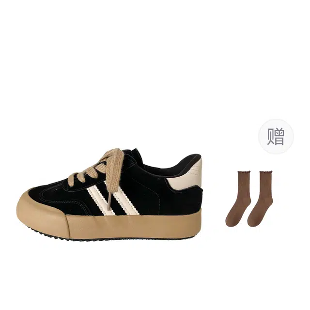 小鹿米利 德训鞋复古百搭轻便小众运动休闲 板鞋 女款