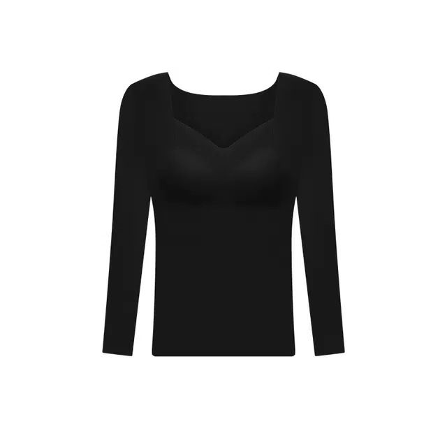 桔内 简约长袖保暖无钢圈固定杯打底衣 女款