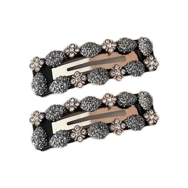 左欧 网红边夹头饰卡子 高端侧边刘海方形发卡 合金 发夹 女款