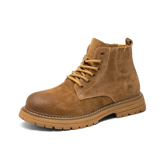 健氏 超纤皮 时尚潮流 生活休闲 日常百搭 复古 英伦风 通勤  舒适软底 短筒 马丁靴 男款