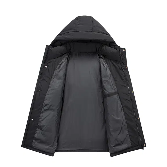 雅鹿 蜂窝蓄热加厚连帽羽绒服 男款