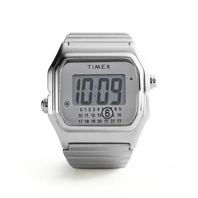 TIMEX x MM6 T80 Ring Watch Silver