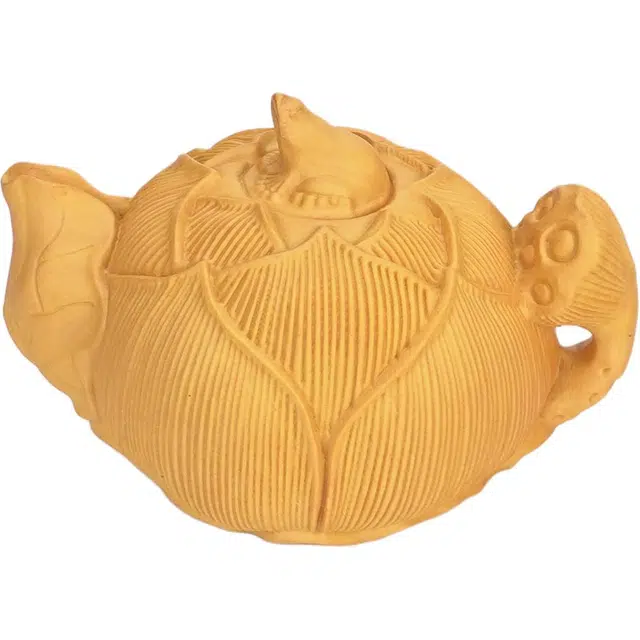 天纵 新中式国风好运文玩手送礼 原木雕刻金蝉荷叶莲子壶手工艺品 黄杨木 摆件 男女同款情侣款