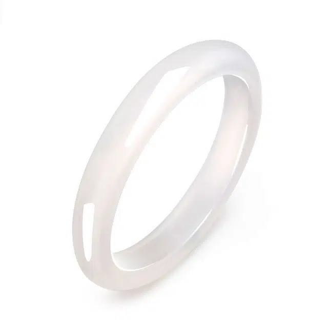 童画 高冷白月光 气质 清透优雅 新中式国风 简约现代 玉髓 手镯 女款