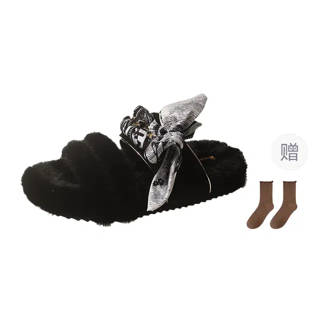 小鹿米利 外穿时尚居家一字拖鞋 女款