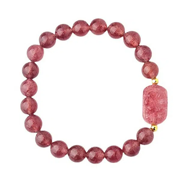 久爱 正缘桃花做个富婆爱情甜蜜#好运彩色多巴胺轻奢时尚新中式国风 水晶 手串 男女同款情侣款