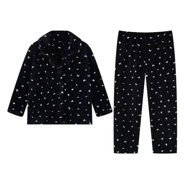 欧诗帛 家居服加厚舒适亲肤长袖长裤睡衣套装 女款 图片色