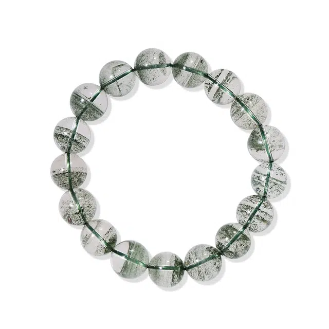 古禾 东方雅致国潮风绿幽灵进宝幸福好运 水晶 手串 男女同款情侣款