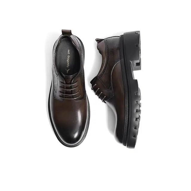红蜻蜓 牛皮革 百搭舒适 正装皮鞋 男款