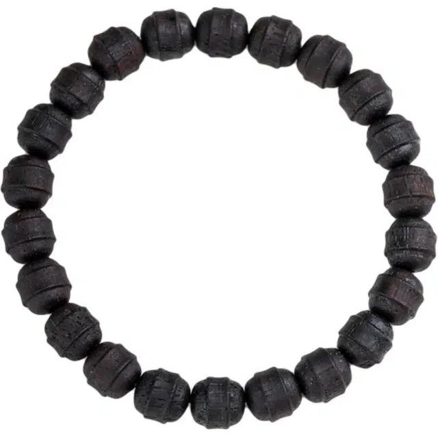 仙源 黑油沉水国风招财转运珠木质素串新中式饰品 礼盒#好运 降真香 手串 男女同款情侣款