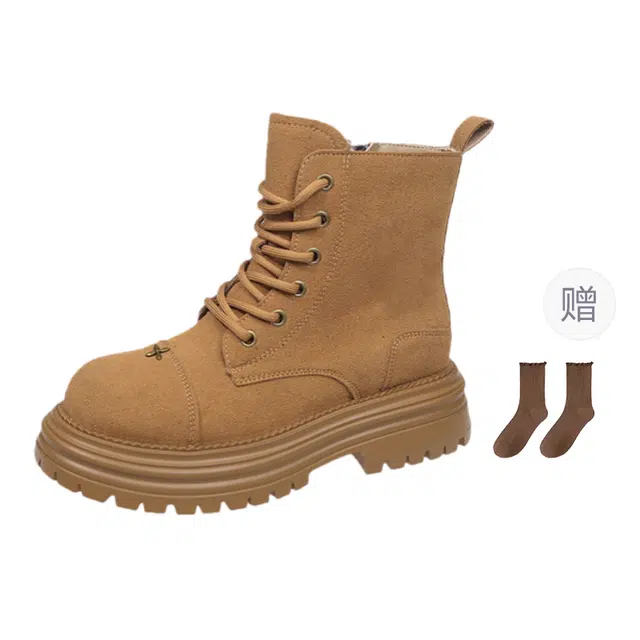 小鹿米利 牛反绒 时尚 短靴 女款