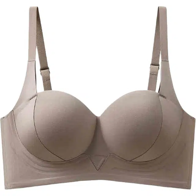 欧迪芬 纯色简约聚拢提拉显大防下垂文胸 女款