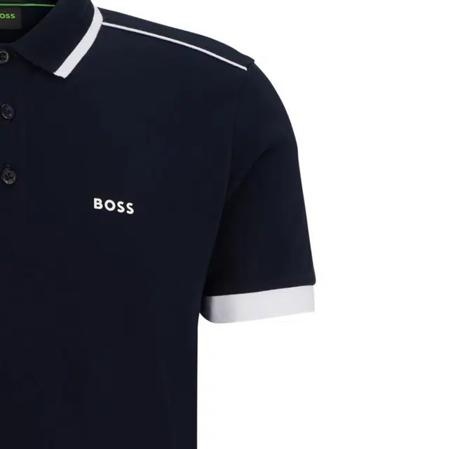 HUGO BOSS Cotton-Piqu Polo Shirt With Contrast Stripes And Logo Polo
