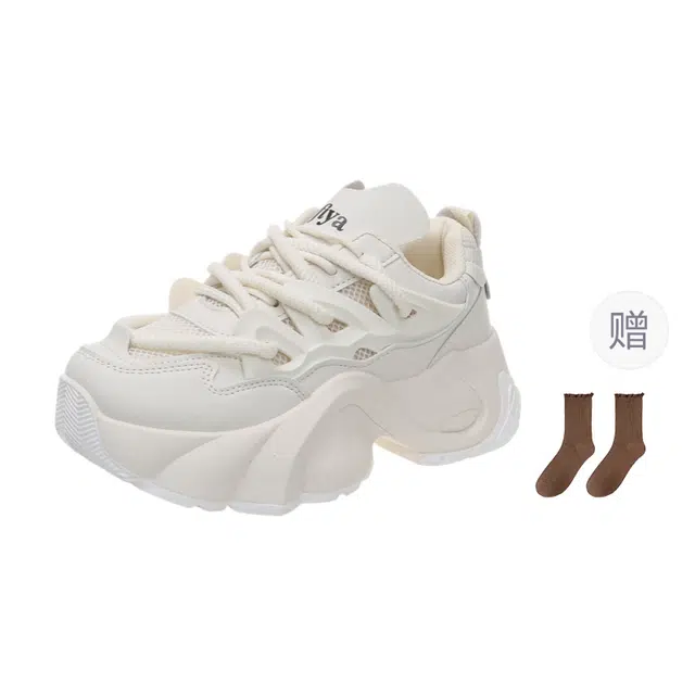 小鹿米利 百搭时尚休闲舒适运动厚底 防滑耐磨 老爹鞋 女款