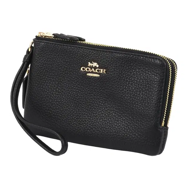 COACH Corner Zip Black