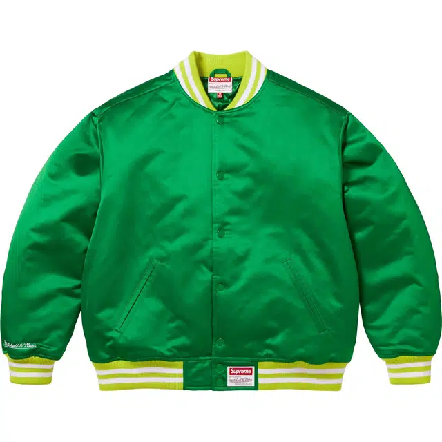 Supreme x Mitchell&Ness Satin Varsity Jacket