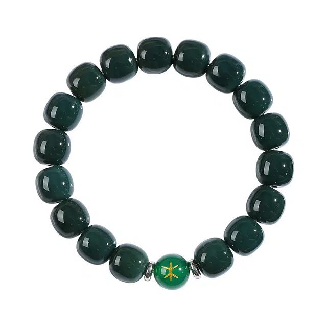 京华录 金木水火土能量相生 福气满满五行招财转运文玩佛珠 水逆退散 生日送礼周岁成人礼礼盒装#好运 菩提根 手串 男女同款情侣款