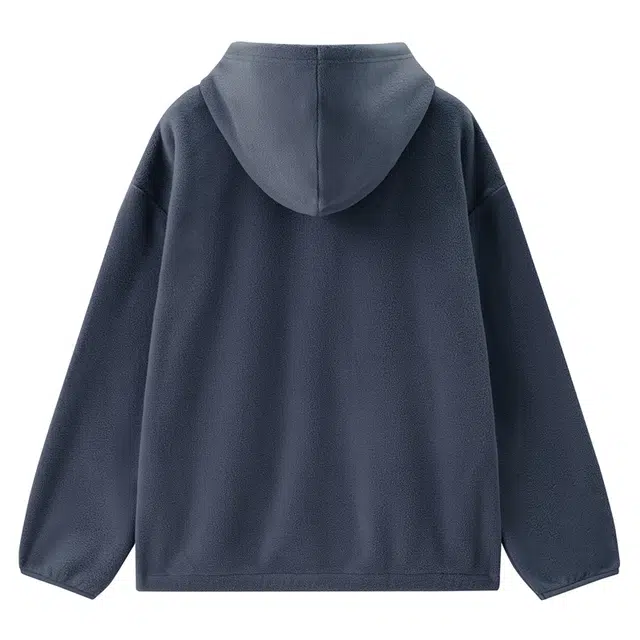 佐丹奴 纯色保暖刺绣连帽休闲时尚长袖卫衣 女款