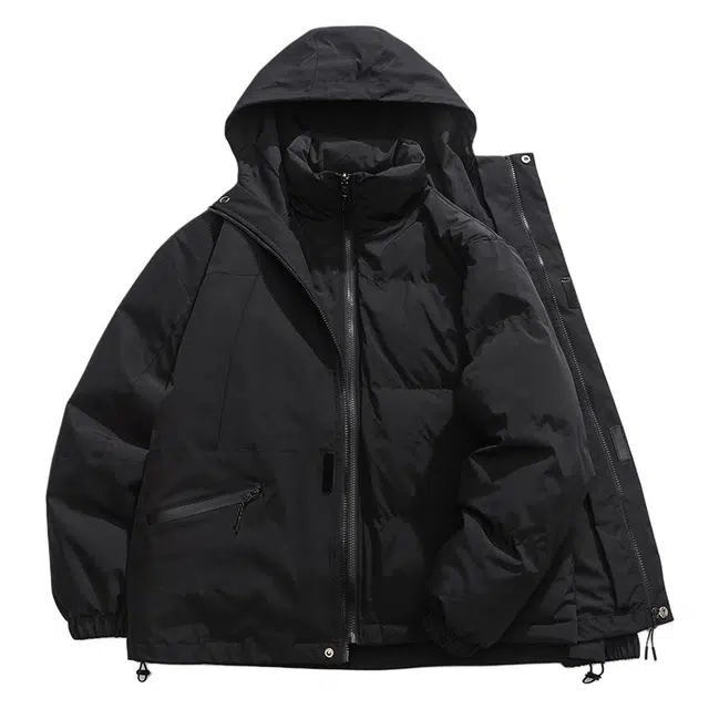 雅鹿  时尚运动户外三合一运动基础加绒加厚保暖宽松休闲  防水防风防雨其他冲锋衣 男女同款