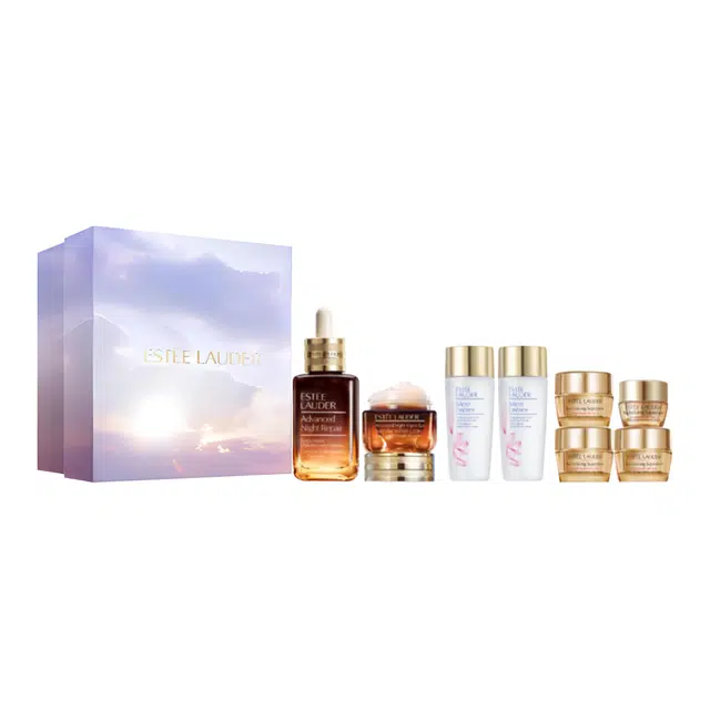 雅诗兰黛 七夕限定爱无边际精华护肤套装 保湿补水控油 第二代 八件套