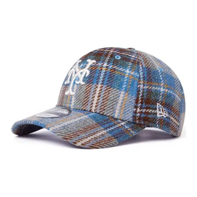New Era Brown Plaid Cap