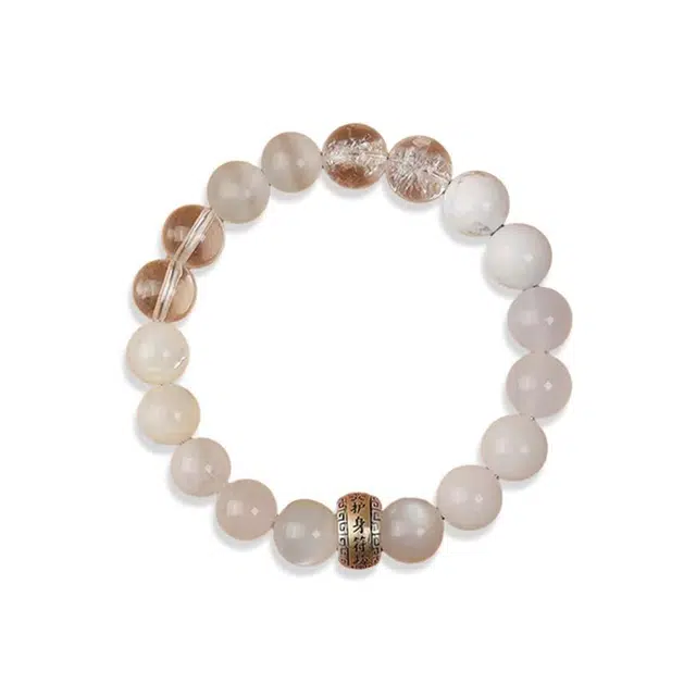 陌阡雪 五行补金木水火土五行平衡磁场多宝护身符 水晶 手串 男女同款情侣款