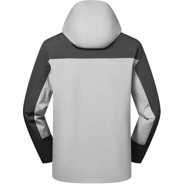 探路者  休闲舒适三合一  防水耐磨保暖冲锋衣 男款 高级灰\石灰