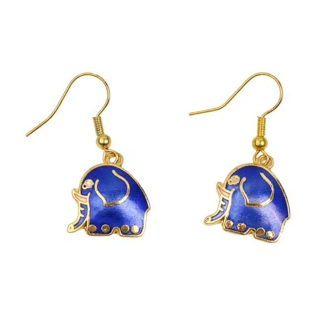 Heritage Old Goods Hongqiao Alloy Enamel Earrings Women