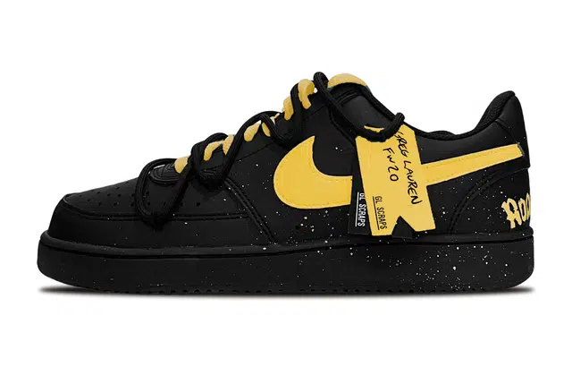 Nike Court Vision Low Black Yellow