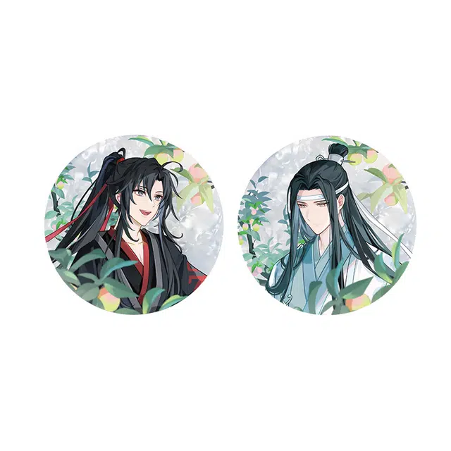 腾讯视频草场地 魔道祖师动画 夏日青梅系列周边 魏无羡蓝忘机 徽章