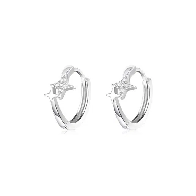 JOLLY NOTE S999 Silver Star Earrings