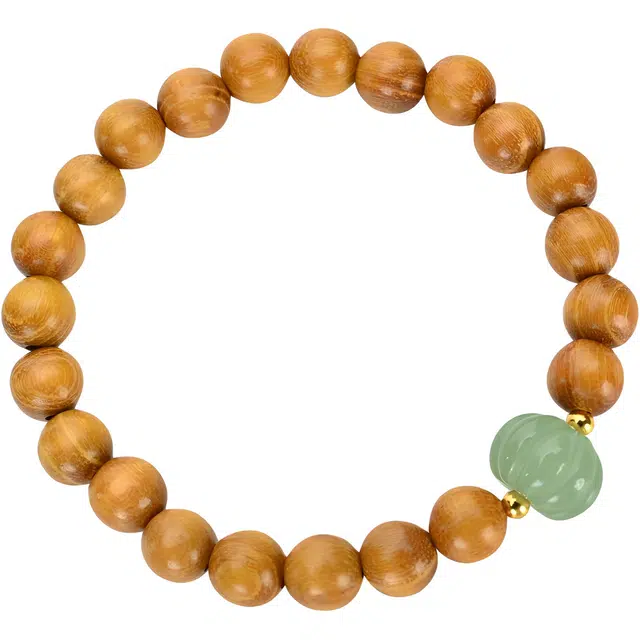 天纵 新中式圣世莲心转运珠  国风国潮顺遂平安 气质小众设计高级感 黄金檀 手串 男女同款情侣款