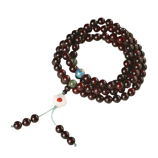 翠雅金楼 文玩国潮新中式招财转运 民族风高级感木作文艺#好运 檀木 手串 男女同款情侣款